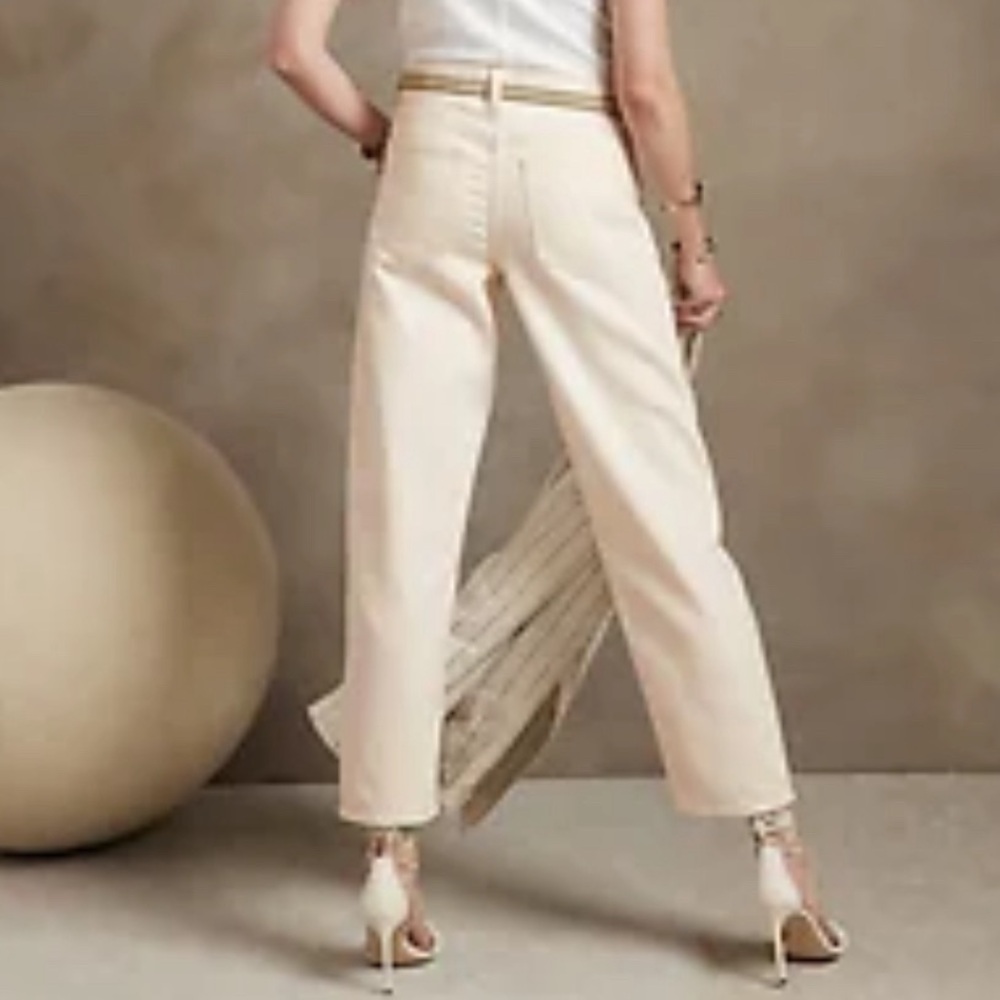 Ivory Straight Leg Jeans
